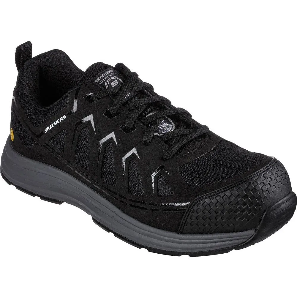 Skechers Mens Malad II Memory Foam Safety Toe Trainers