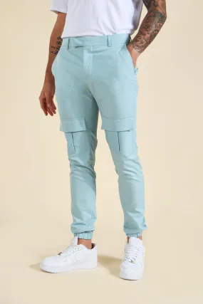 Skinny Cargo Jogger Dress Pants