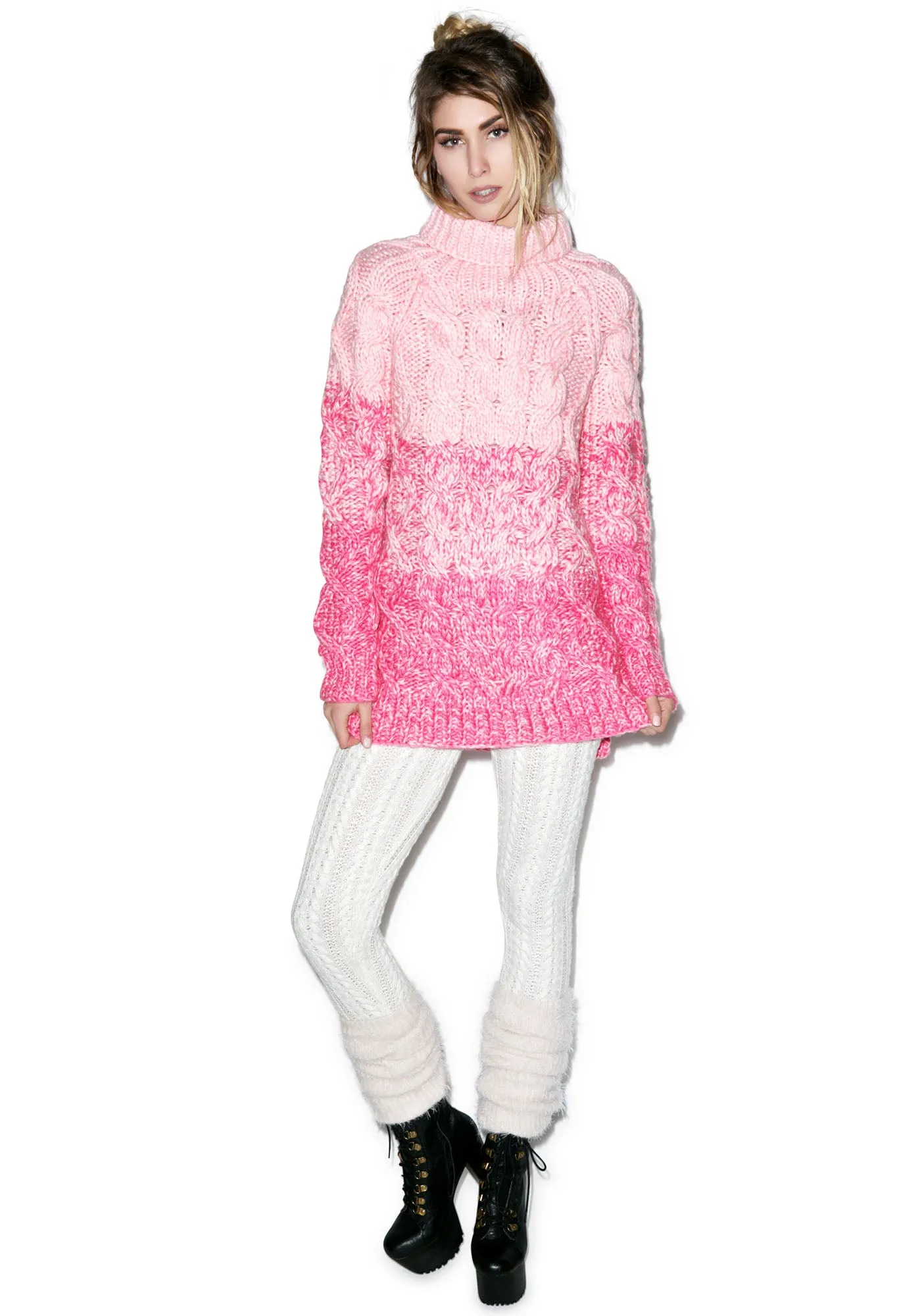 Slow Yer Roll-Neck Jumper-