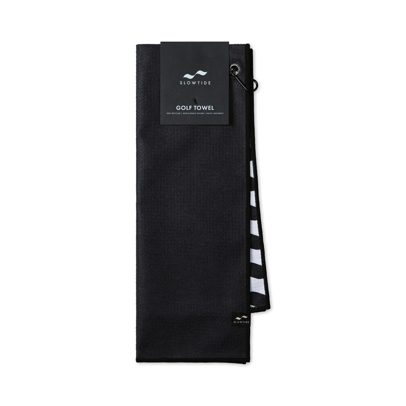 Slowtide Links Golf Towel, Black
