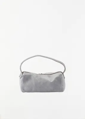 Small Leather Handle Bag — Grey