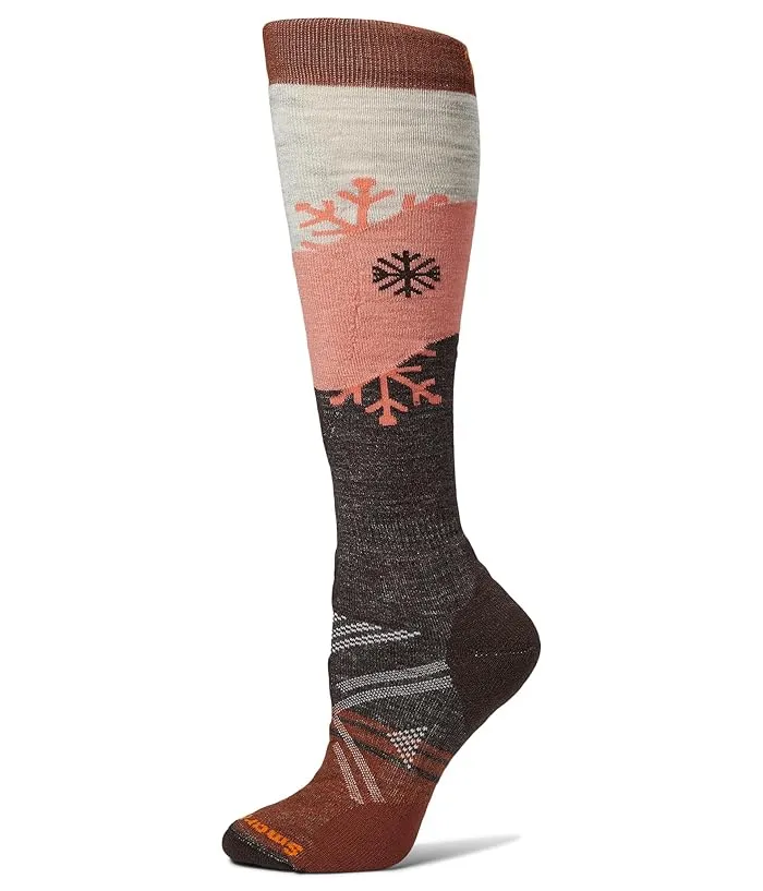 Smartwool Ski Full Cushion Snowpocalypse Pattern Over the Calf