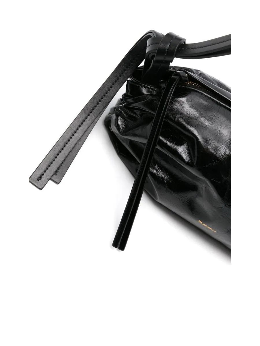 Smooth Grain Cylinder Shoulder Bag