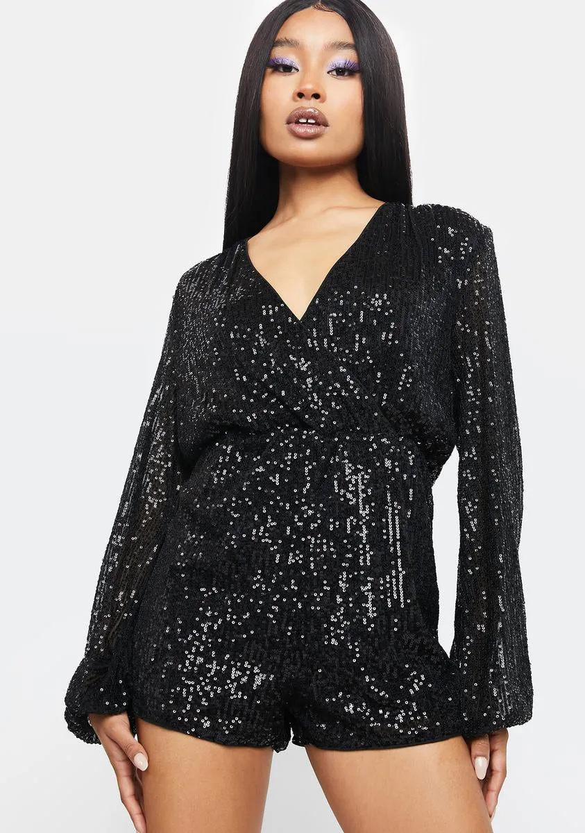 Smooth Talkin' Sequin Romper-