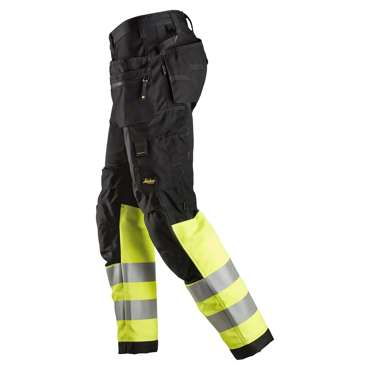 Snickers 6233 AllroundWork, High-Vis Work Trousers+ Holster Pockets, Class 1&#