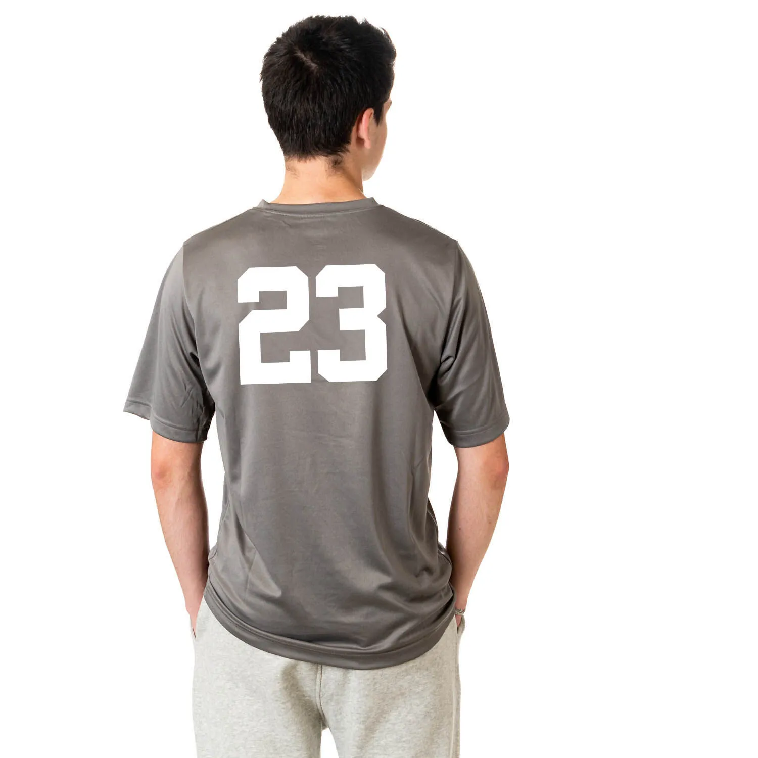 Soccer Short Sleeve Performance Tee - I'd Rather Be Playing Soccer (Round) 