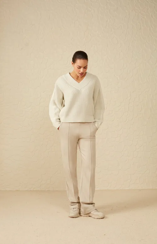 SOFT HERRINGBONE TROUSERS