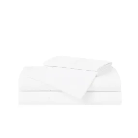 Solid Percale 4 Piece Sheet Set