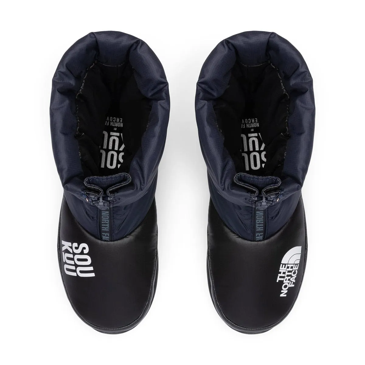 SOUKUU BY THE NORTH FACE X UNDERCOVER PROJECT U DOWN BOOT TNF BLACK/AVRIATOR NAVY | BodegaIE