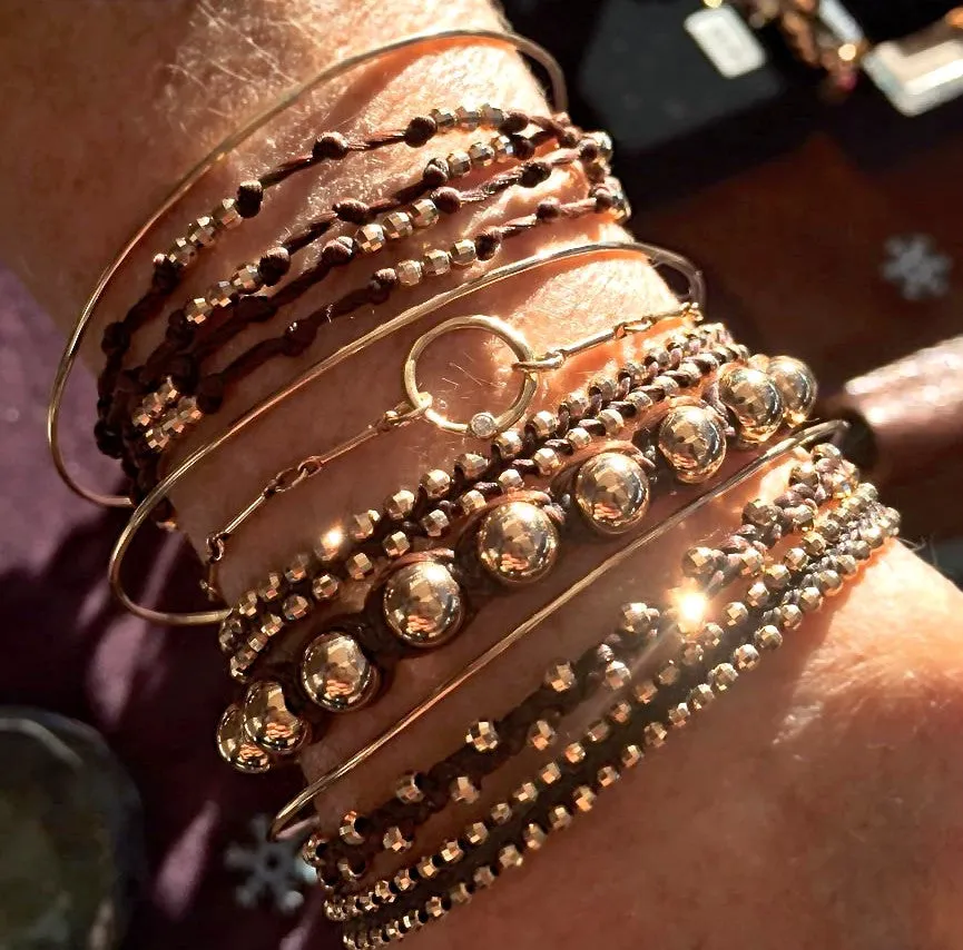 Sparkling Less is More Bracelet in 14k Gold