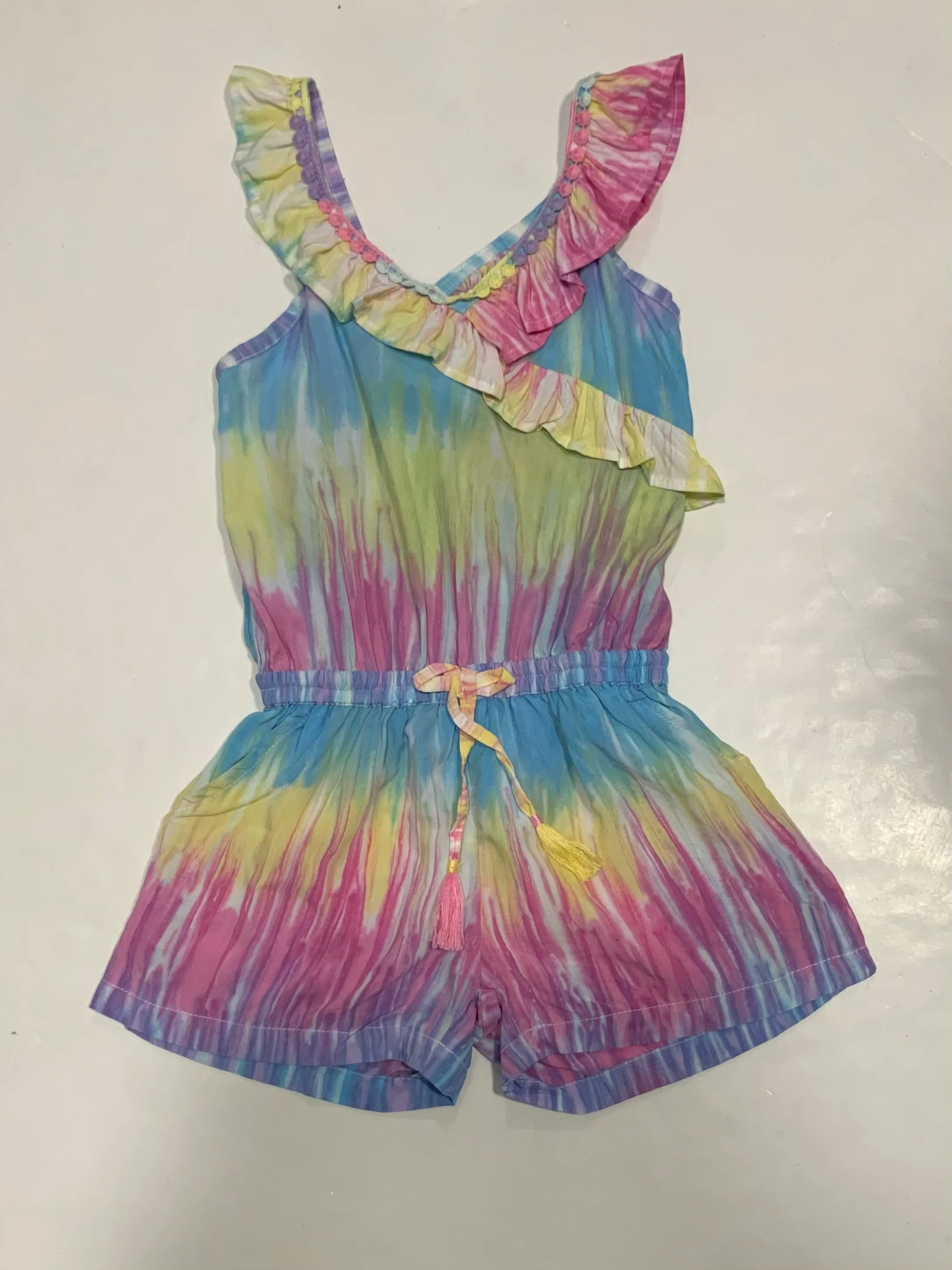 Splash Pastel Button Romper