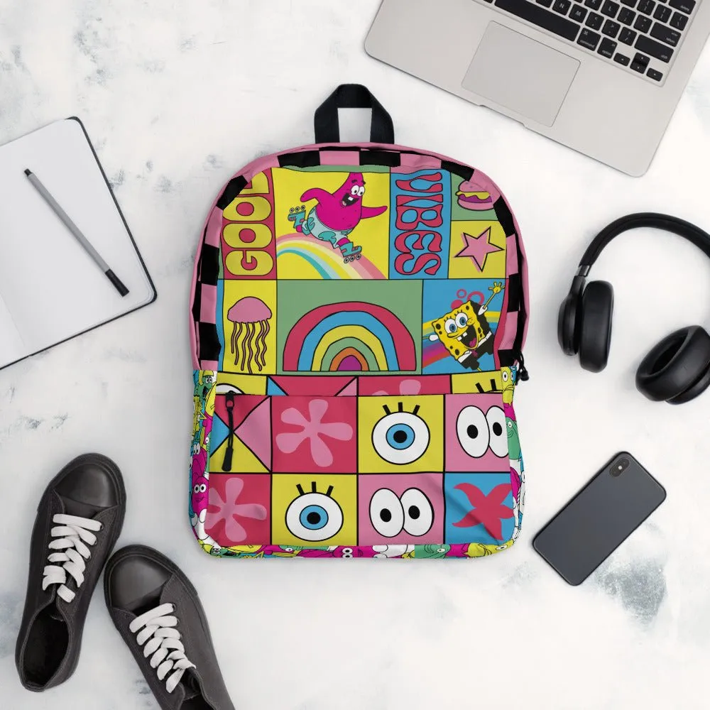 SpongeBob Squarepants Good Vibes Collage Backpack