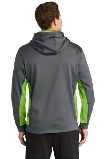 Sport-Tek - Sport-Wick® Fleece Colorblock Hooded Pullover. ST235