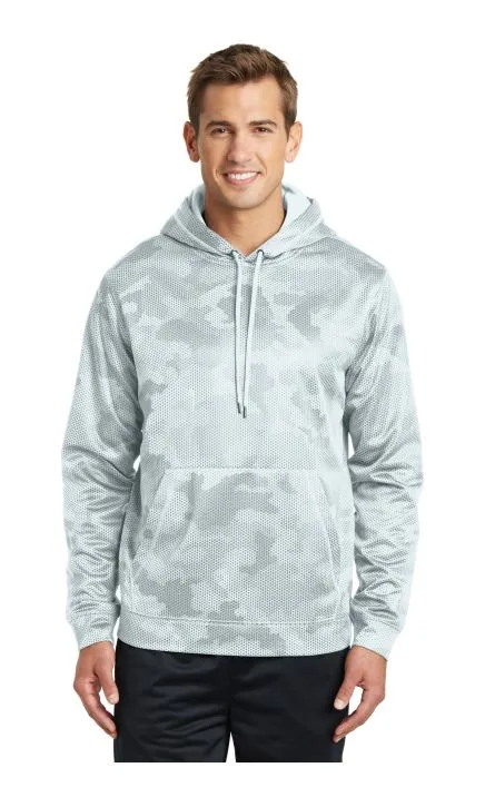 Sport-Tek ST240 Sport-Wick CamoHex Fleece Hooded Pullover