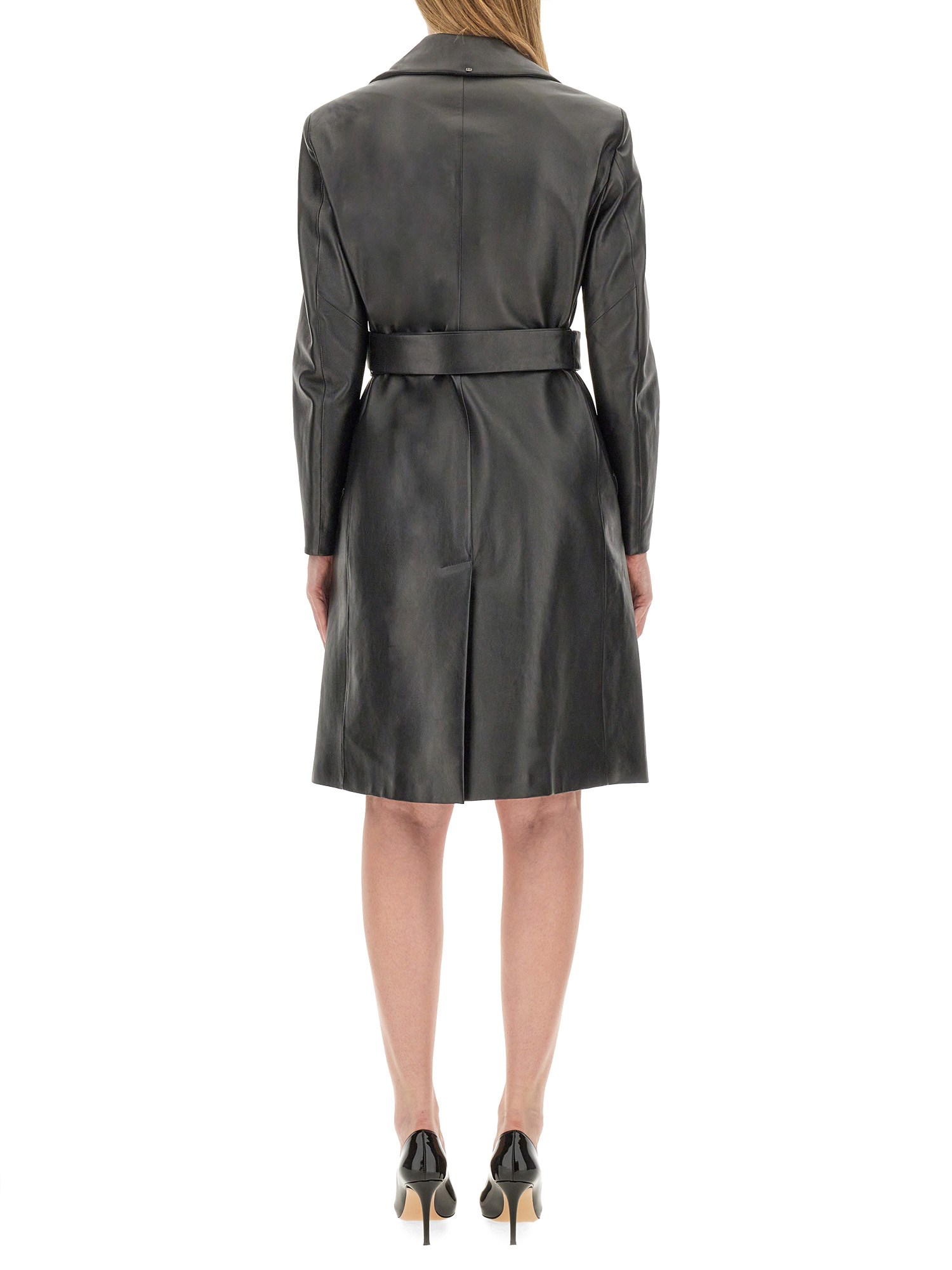 SPORTMAX    LEATHER CAROUSEL JACKET