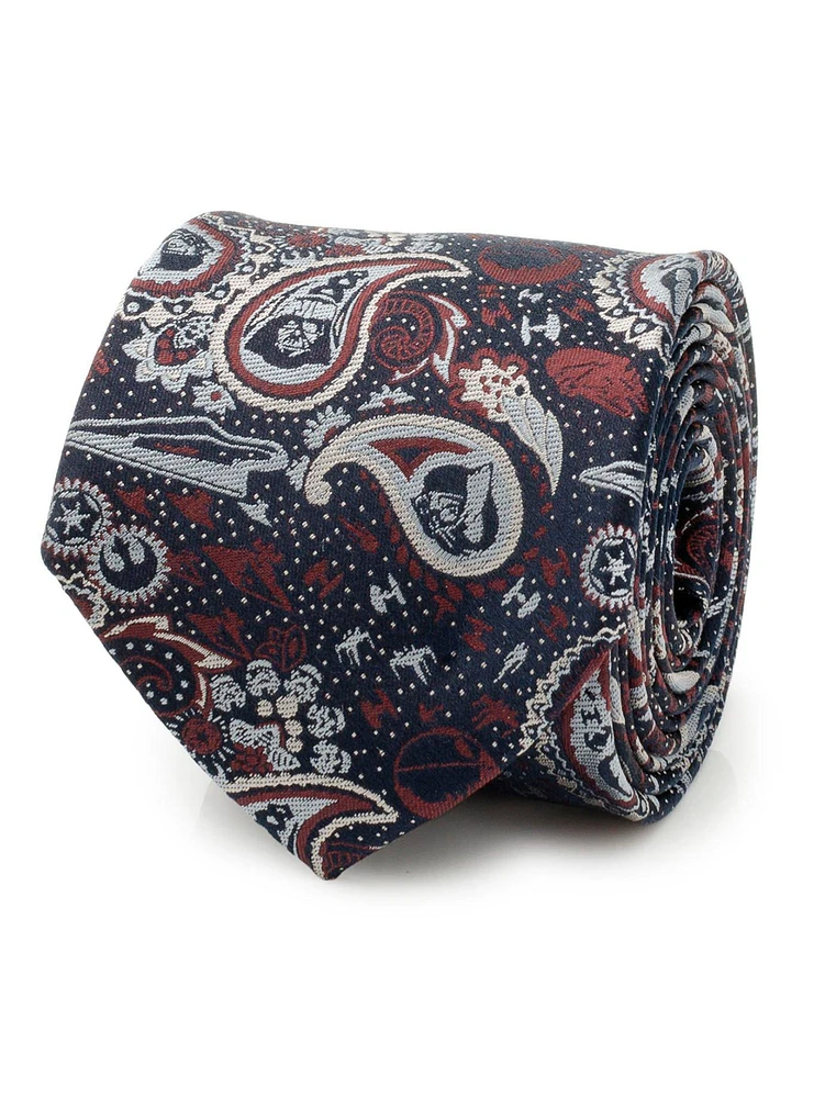Star Wars Darth Vader Paisley Navy Men's Tie