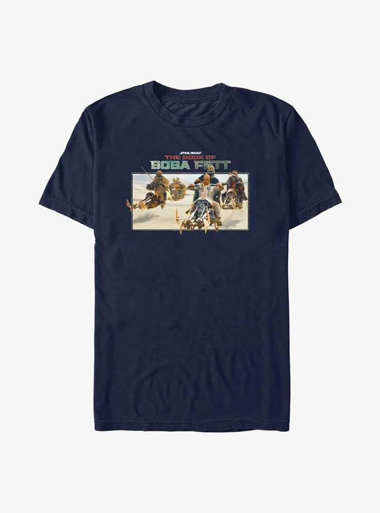 Star Wars The Book Of Boba Fett Speeder Bike Pursuit T-Shirt