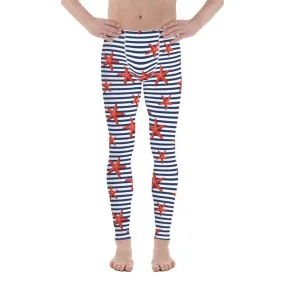 Starfish Stripe Men's Leggings