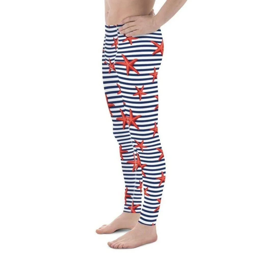 Starfish Stripe Men's Leggings