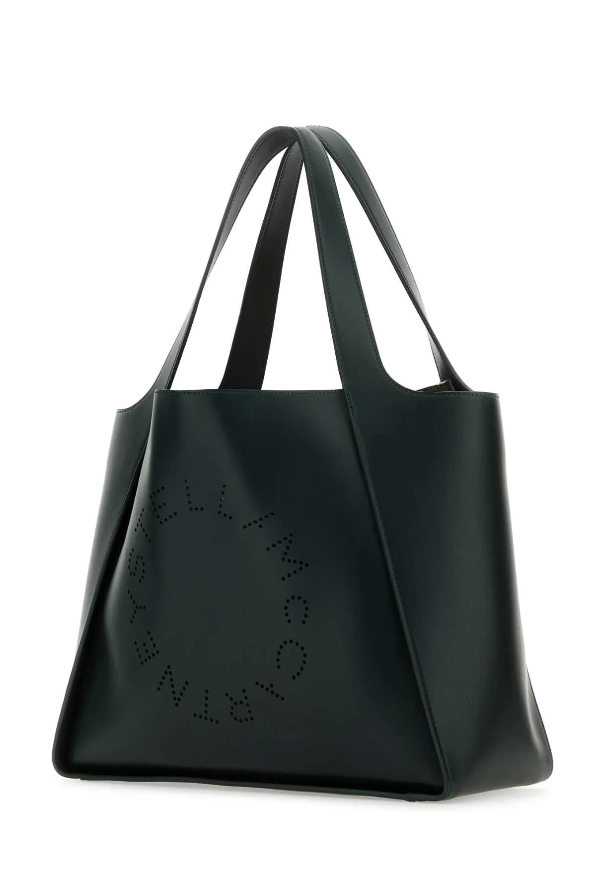 Stella Mc Cartney Bottle Green Alter Mat Stella Logo Shoulder Bag