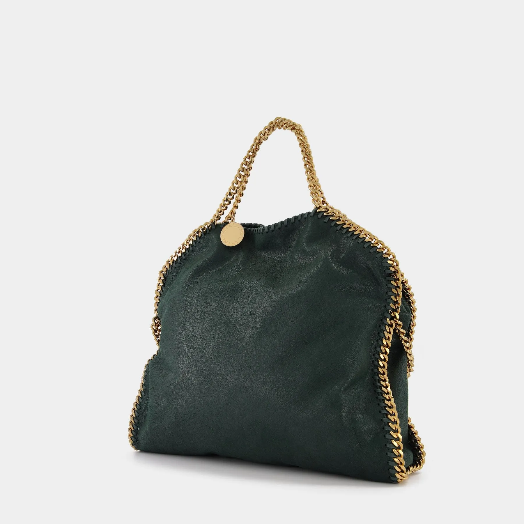 Stella McCartney  Falabella 3 Chain Tote in green synthetic leather