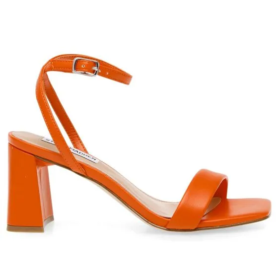 Steve Madden Luxe Orange Soft PU Sandals