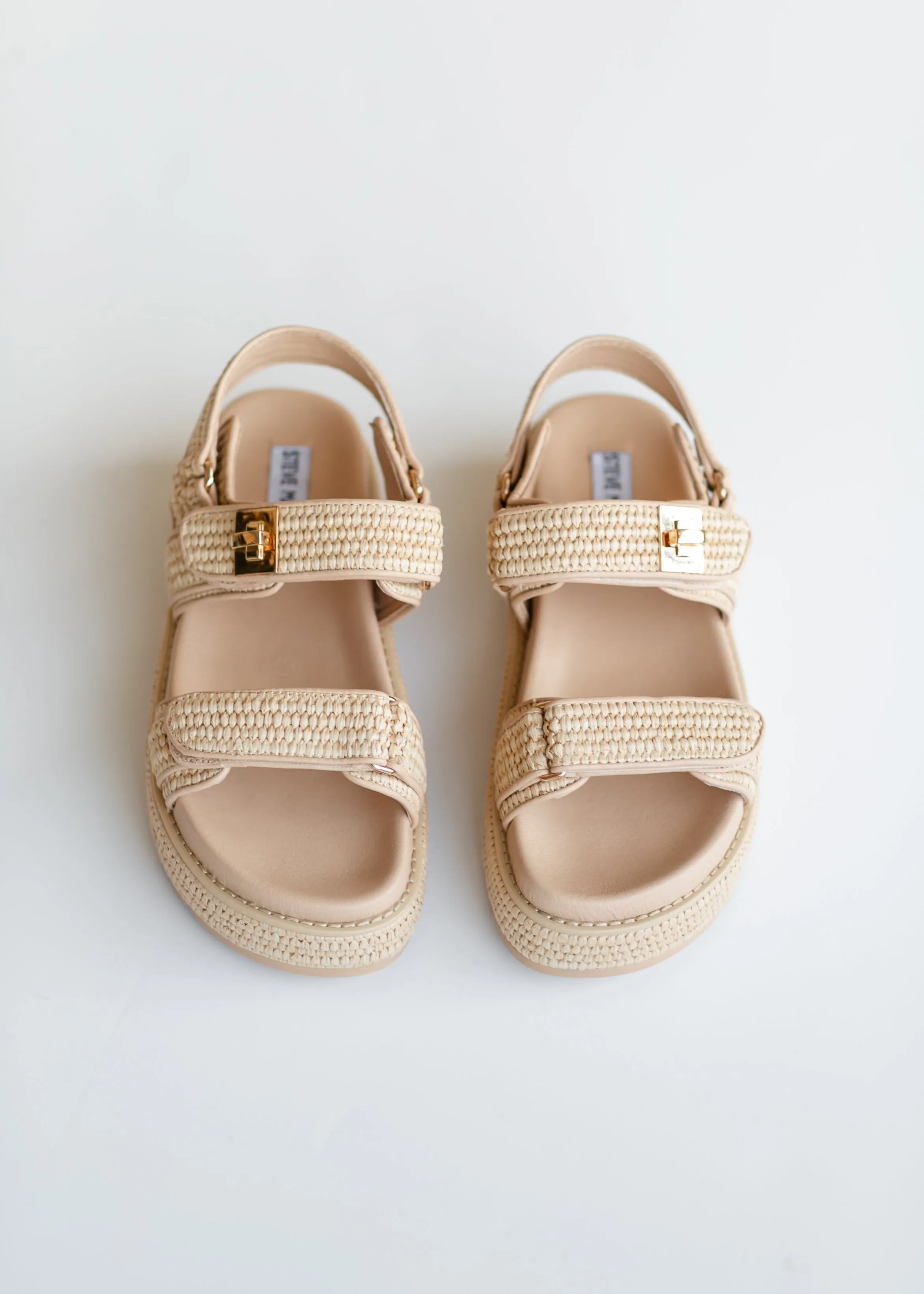 Steve Madden Mona Platform Raffia Sandals - FINAL SALE