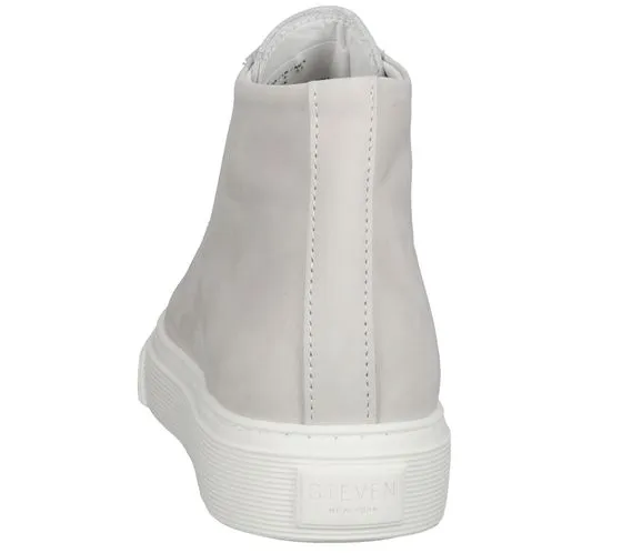 STEVEN NEW YORK scarpe da donna in vera pelle sneakers alte made in Portugal SNY11000239-03003-D50 grigio chiaro