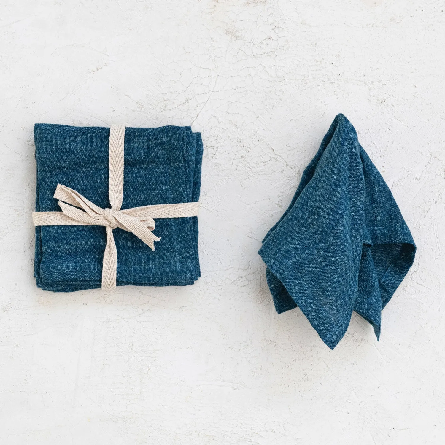 Stonewashed Linen Cocktail Napkins