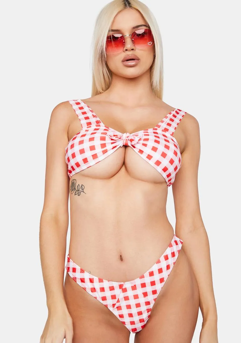 Strawberry Hot Flirt Summer Bikini Set-