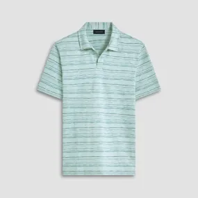 Striped Johnny Collar Polo