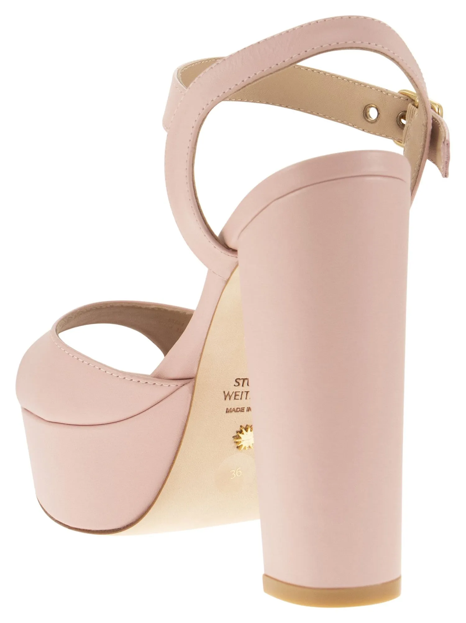 Stuart Weitzman    Stuart Weitzman Ryder Leather Platform Sandals