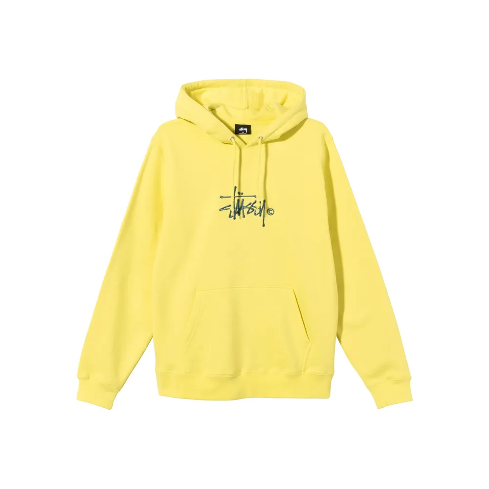 Stussy Copyright Stock Embroidered Hoodie Lemon 118407