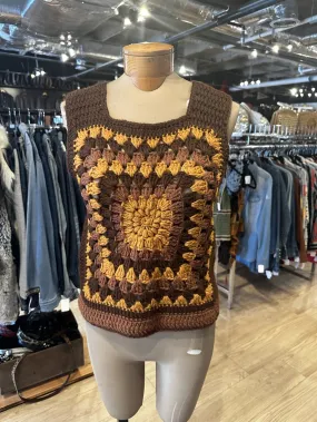 Super Cute 1970's Crochet Vest —          Star Struck Vintage