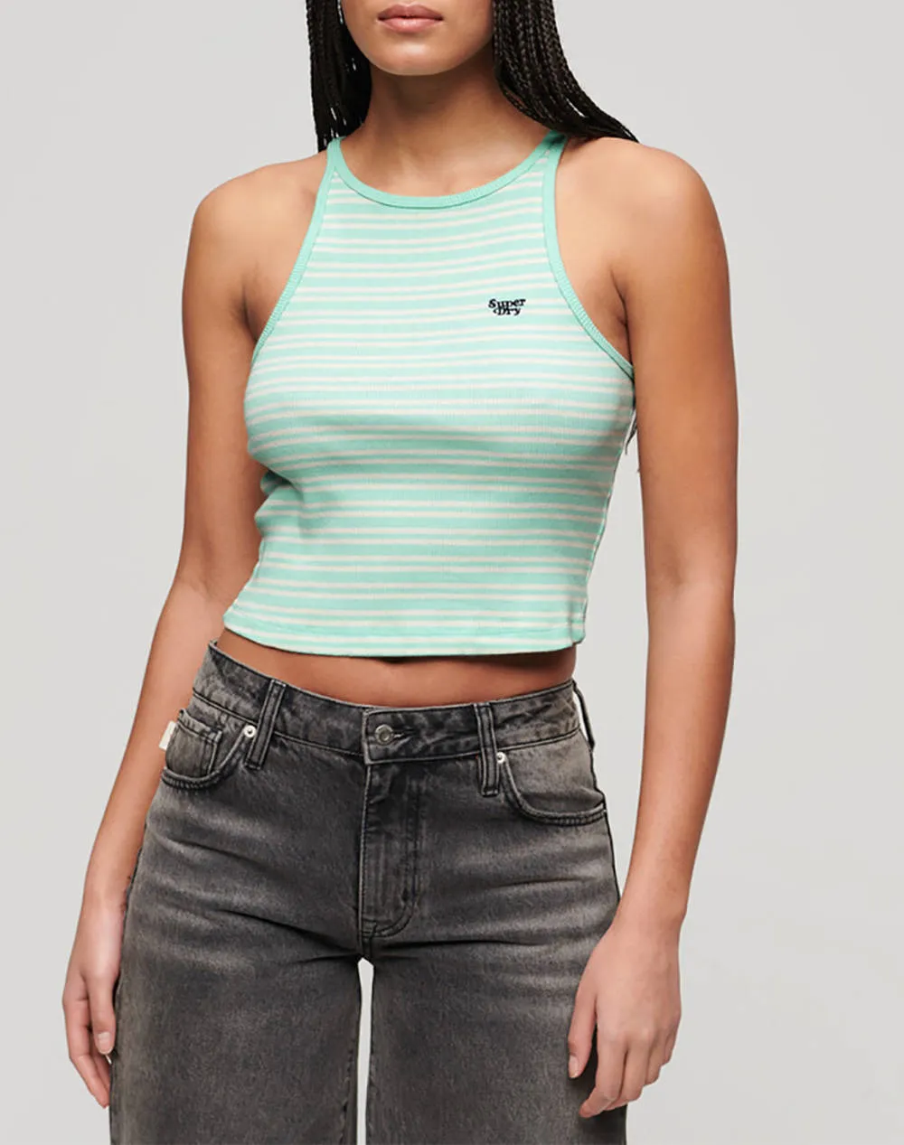SUPERDRY D2 OVIN ESSENTIAL LOGO STR RACER VEST WOMEN''S TOP
