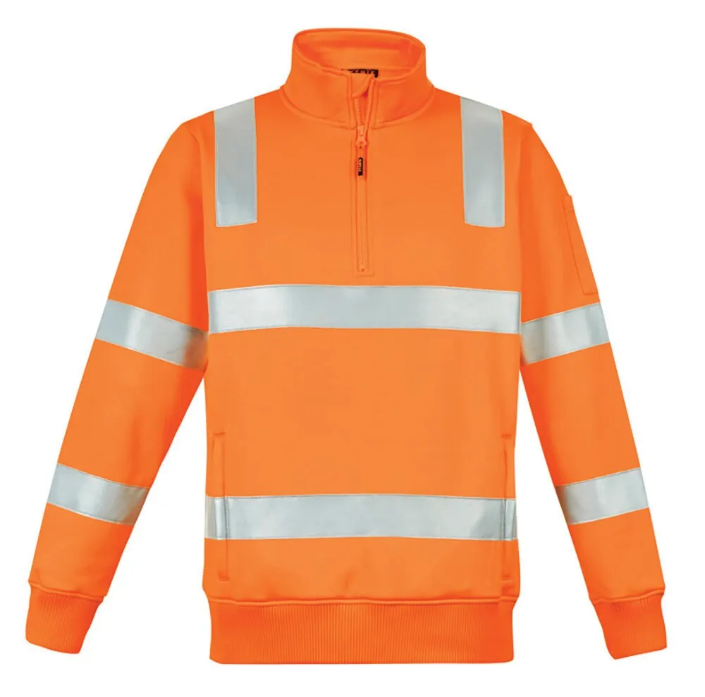 SYZMIK ZT640 - Hi Vis Vic Rail 1/4 Zip Pullover - Railway Orange - XXS