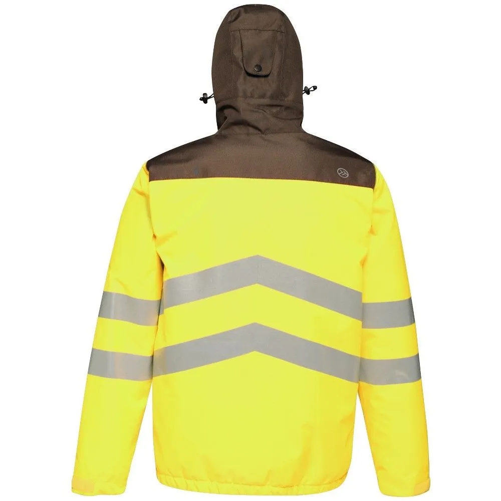Tactical Threads Mens Hi Vis Waterproof Workwear Jacket