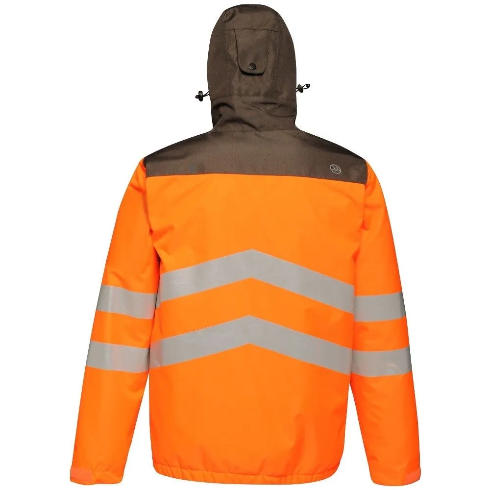 Tactical Threads Mens Hi Vis Waterproof Workwear Jacket