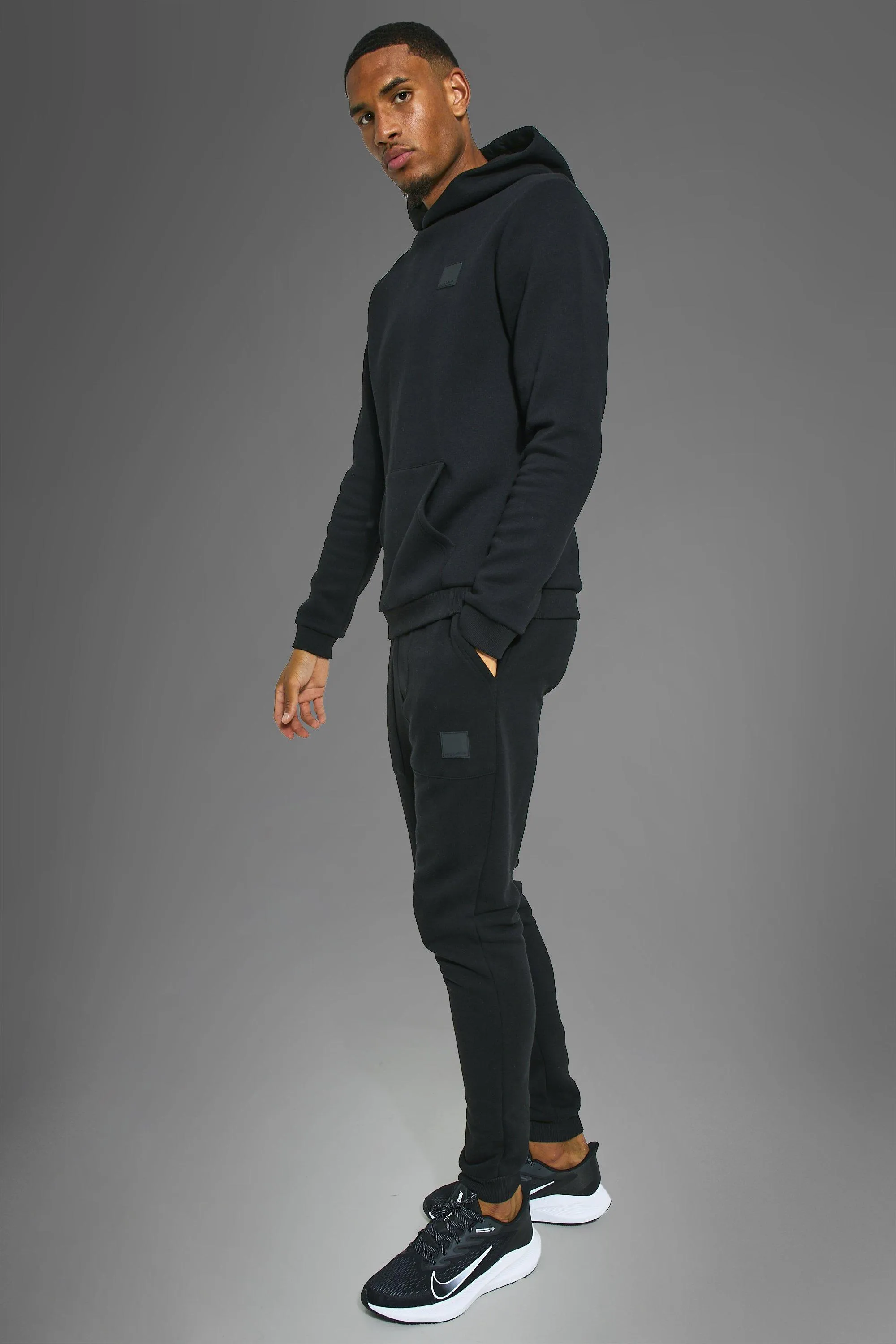 Tall Man Active Gym Hooded Tracksuit | boohooMAN UK