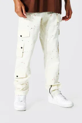 Tall Relaxed Fit Paint Splatter Cargo Pants