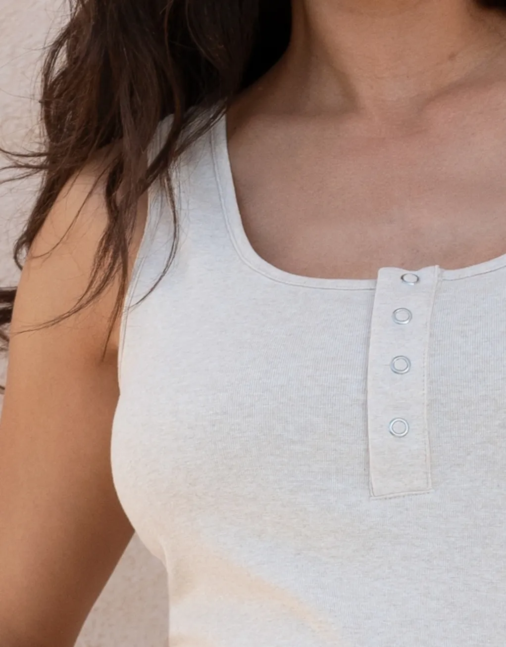 Tatum | Scoop Neck Maternity-To-Nursing Vest Top