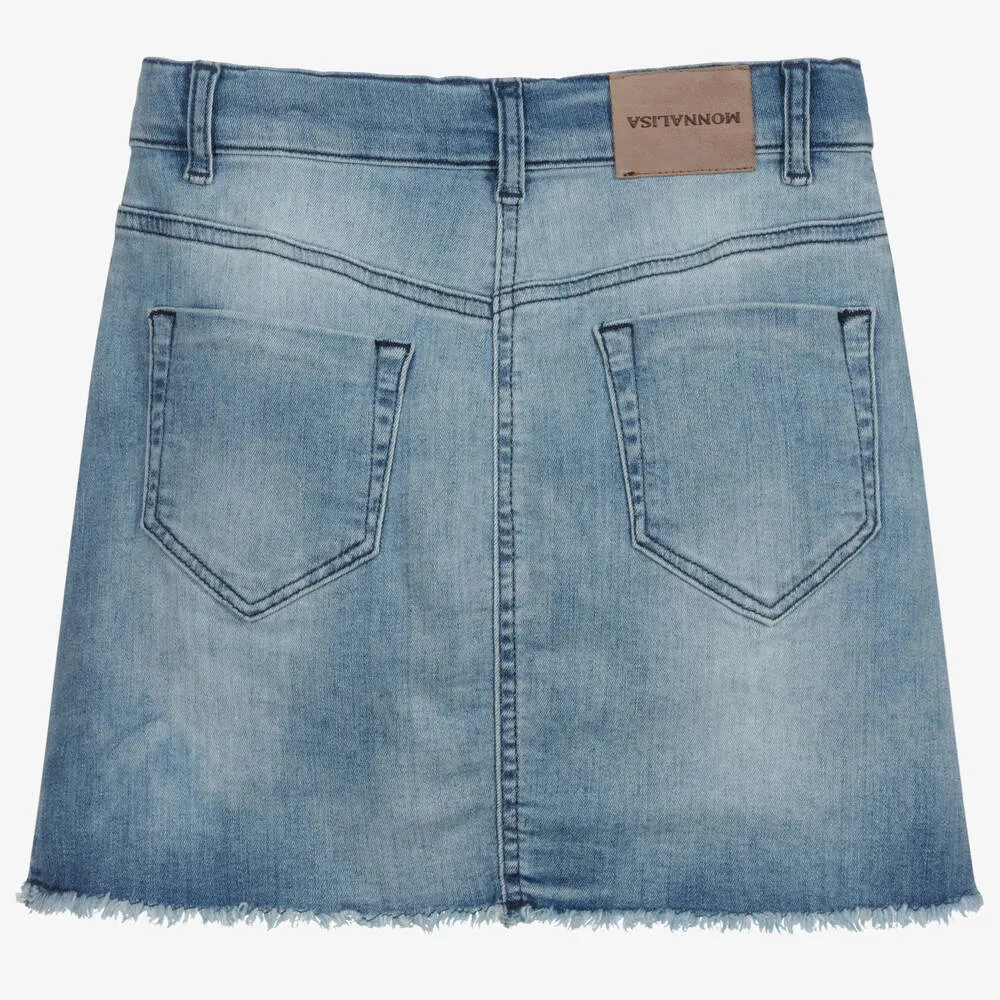 Teen Denim Butterfly Skirt