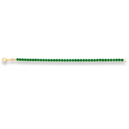 Tennis bracelet in 18kts of gold plated