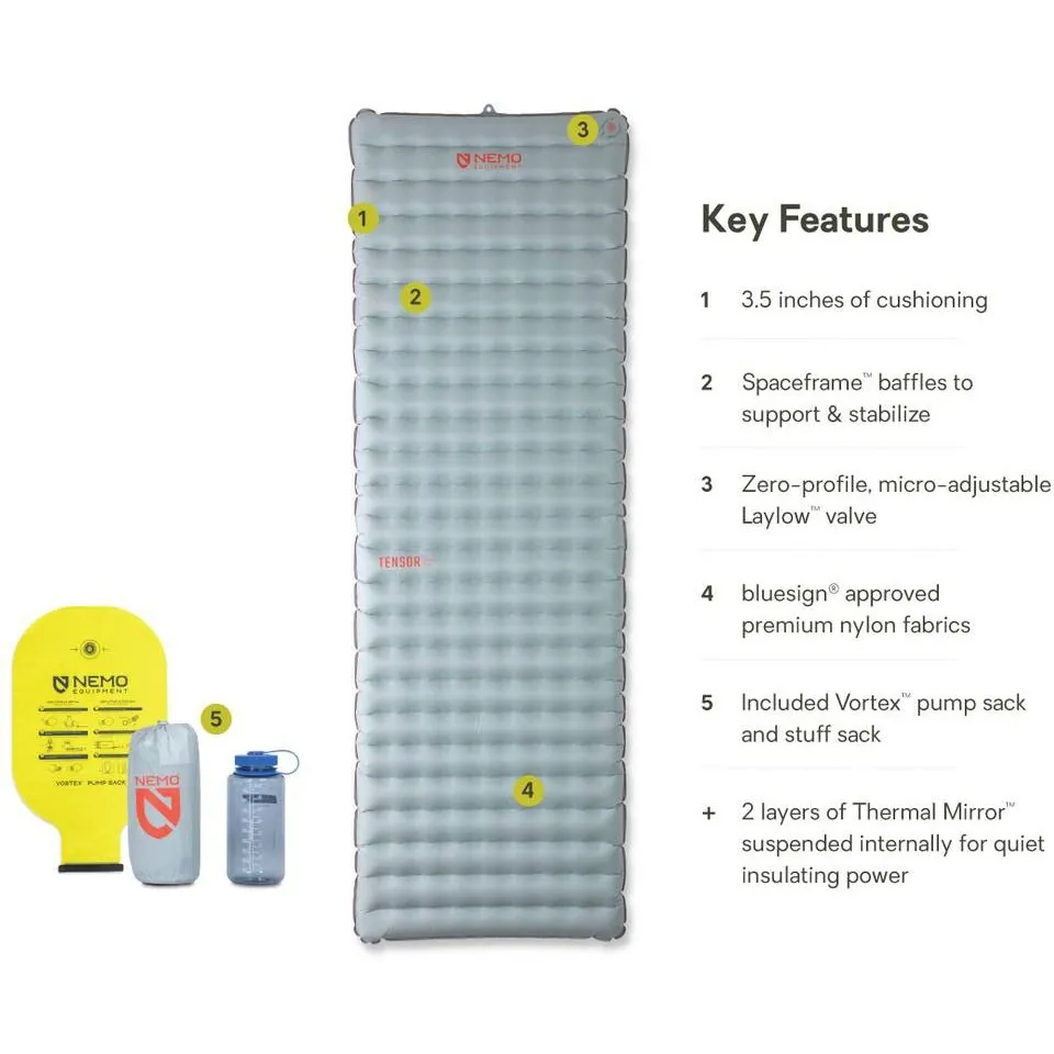 Tensor All-Season Ultralight Insulated Sleeping Pad - Long Wide