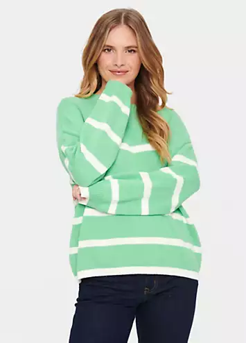 Terna Relaxed Fit Crew Neck Pullover by Saint Tropez | Look Again