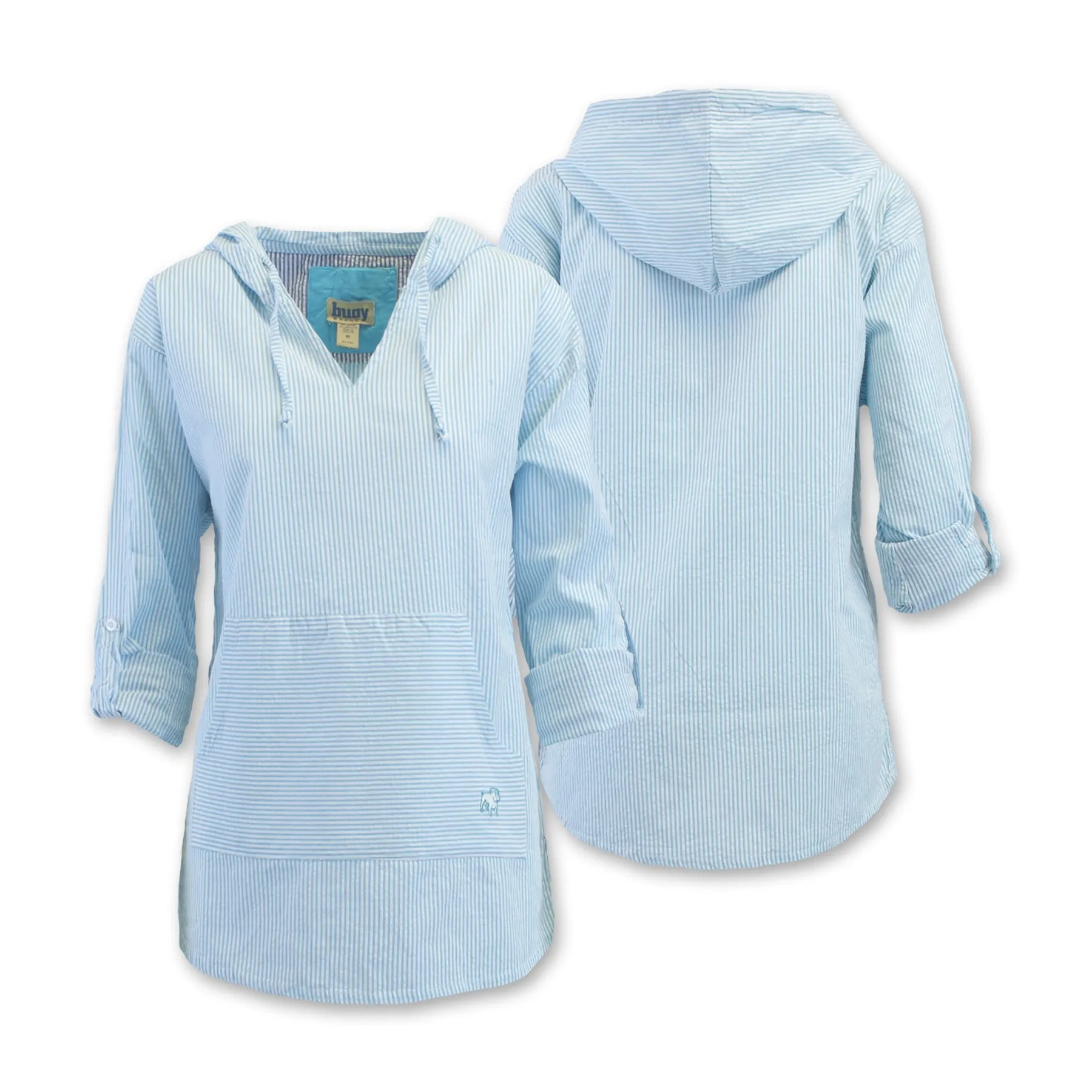 Texas Baja State Long Sleeve Seersucker Pullover