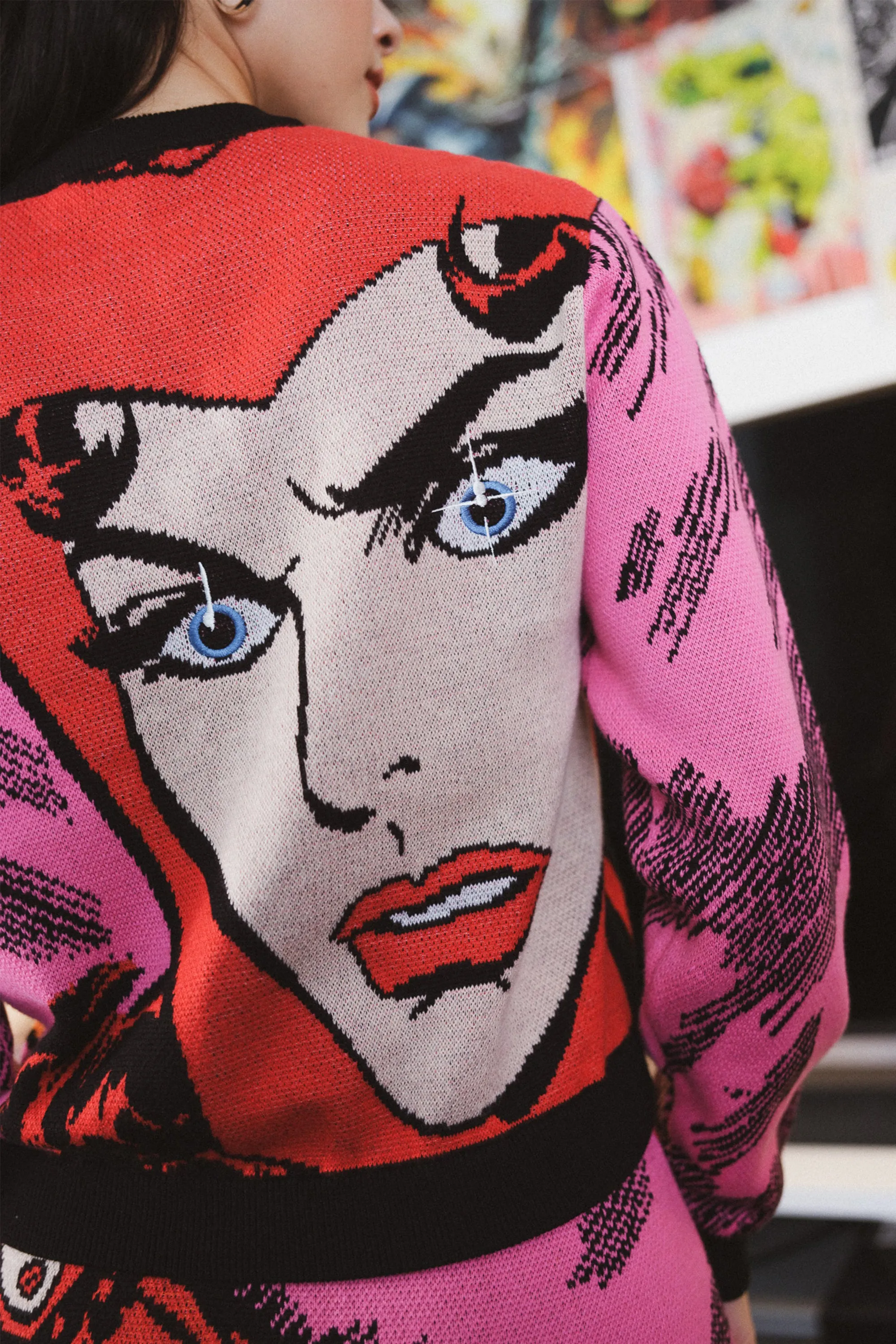 TF x Marvel Scarlet Witch Jacquard Cardigan