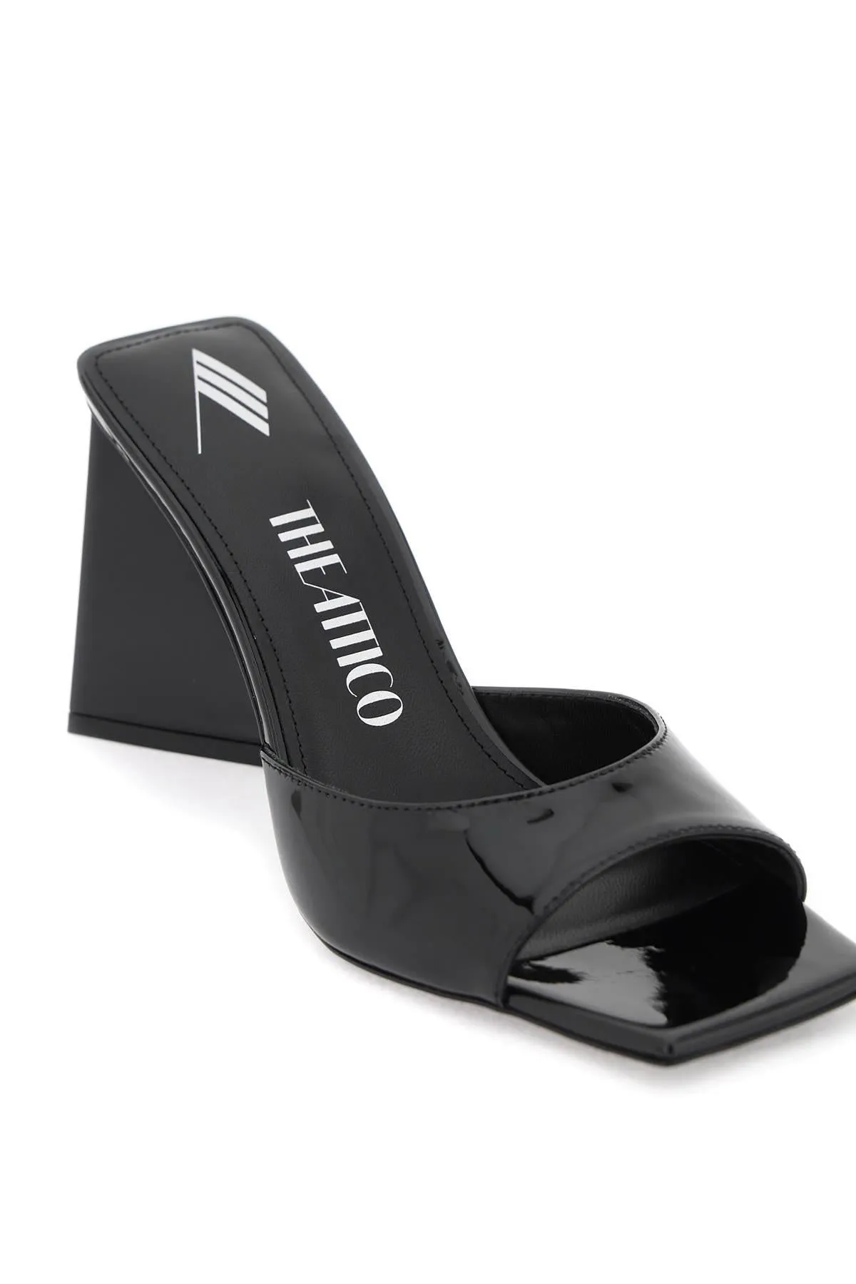 The Attico    The Attico Devon Mules In Patent Leather