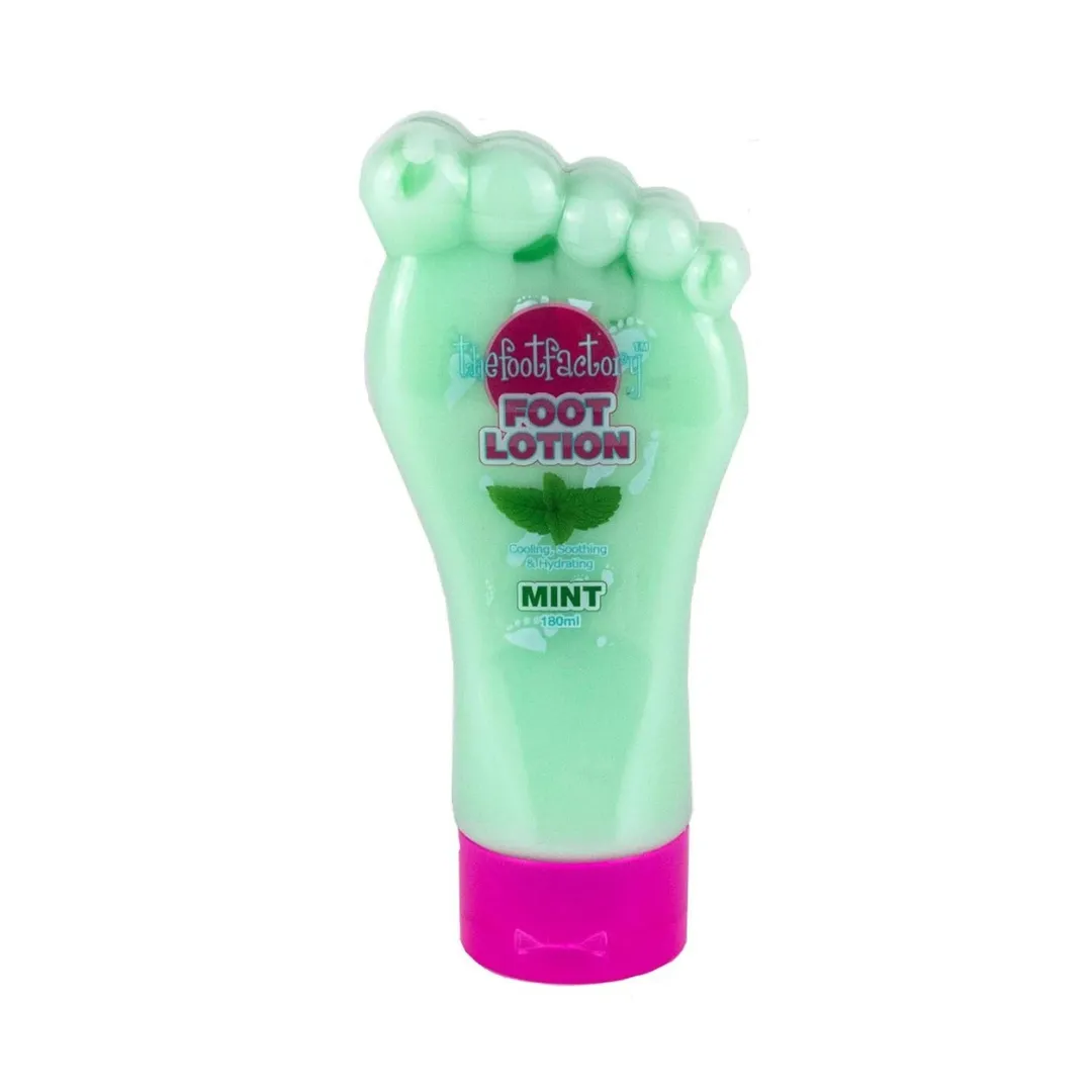 The Foot Factory Lotion pour pieds à la menthe poivrée 180 ml