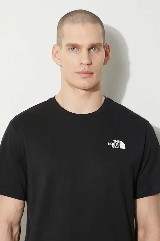 The North Face cotton t-shirt M S/S Redbox Tee men’s black color NF0A87NPJK31